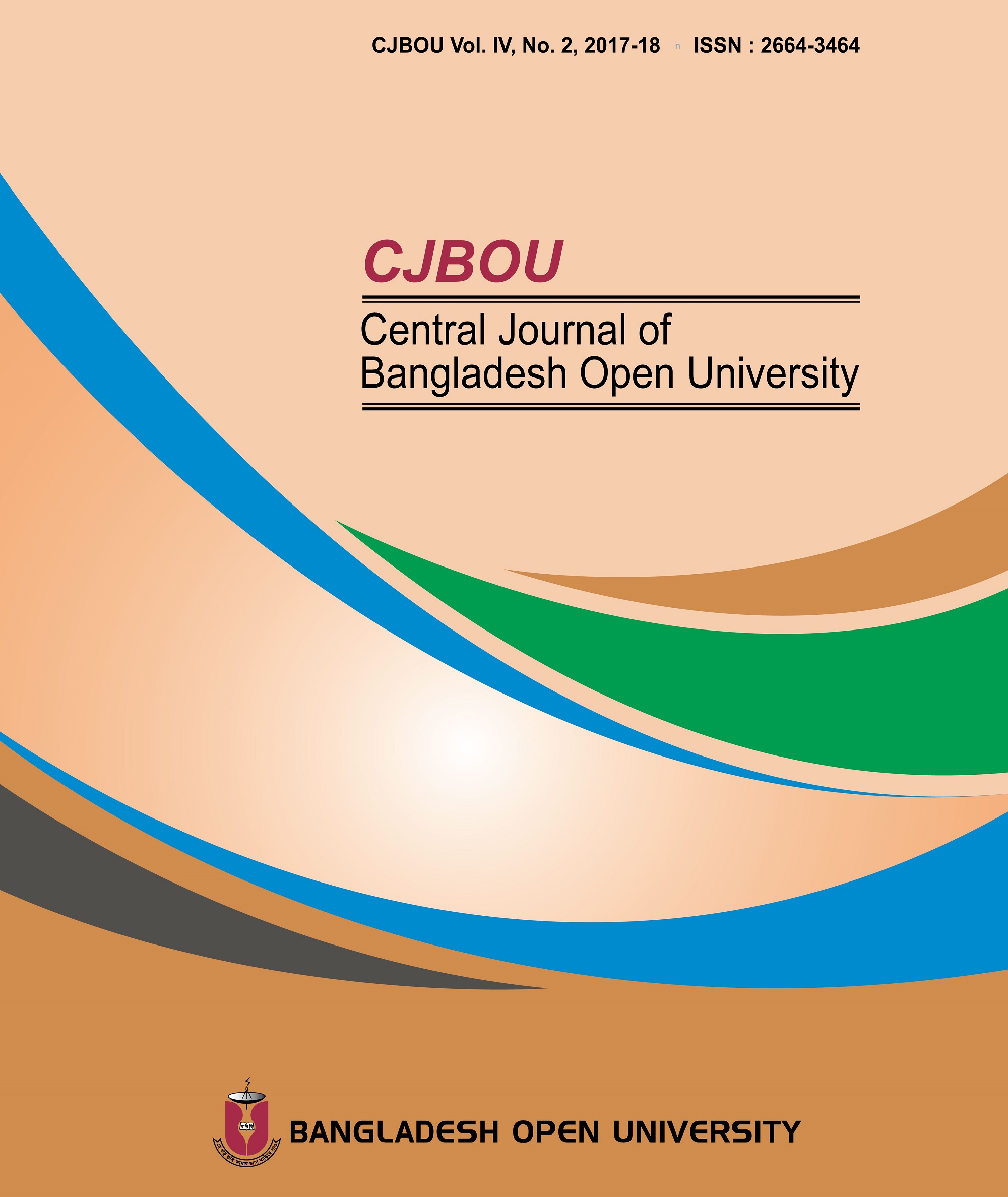 					View Vol. 4 No. 2 (2018): Central Journal of Bangladesh Open University (CJBOU)
				